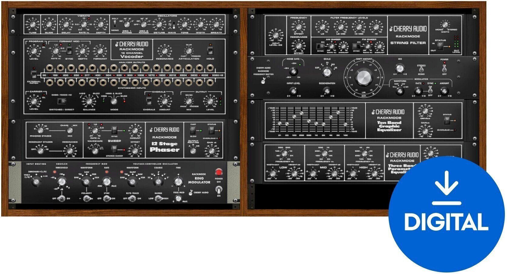 Procesador de efectos de complemento de software Cherry Audio Rackmode Signal Processors (Producto digital)