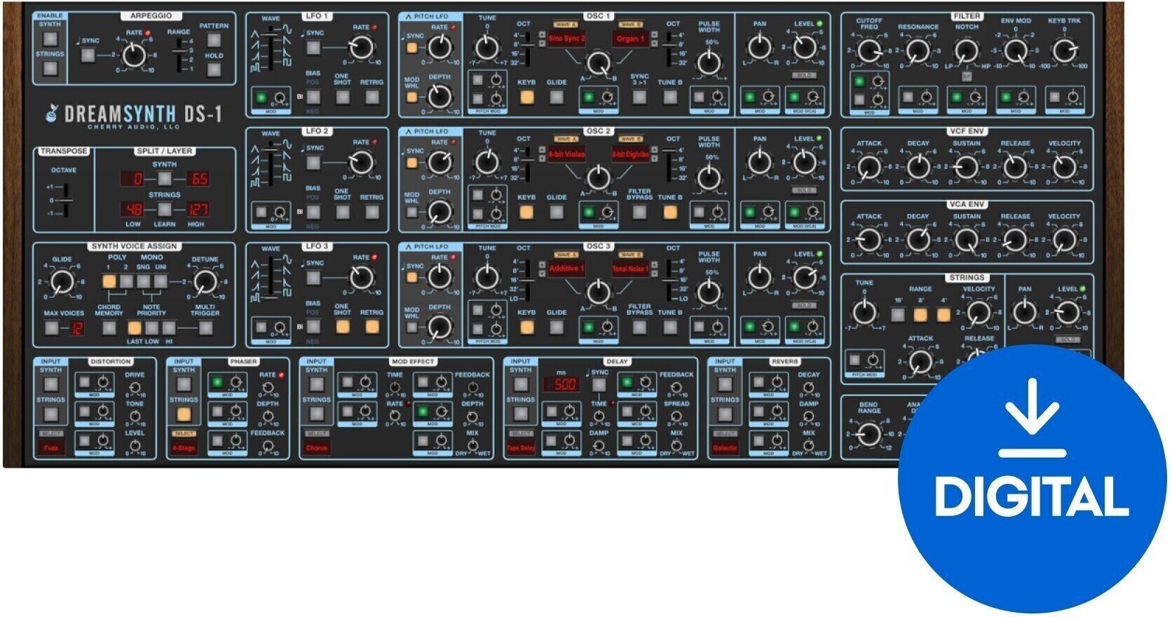 VST Instrument Cherry Audio Dreamsynth Synthesizer (Digitales Produkt)