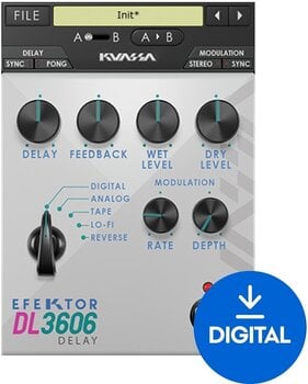 Programski Plug-In efekti KUASSA Efektor DL3606 Delay (Digitalni proizvod) - 1