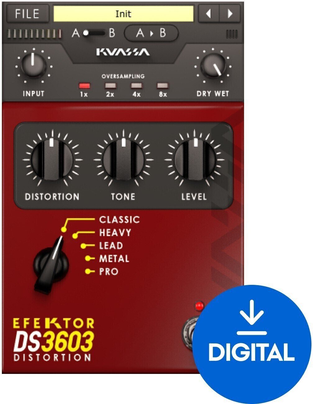 Oprogramowanie studyjne Plug-In efekt KUASSA Efektor DS3603 Distortion (Produkt cyfrowy)