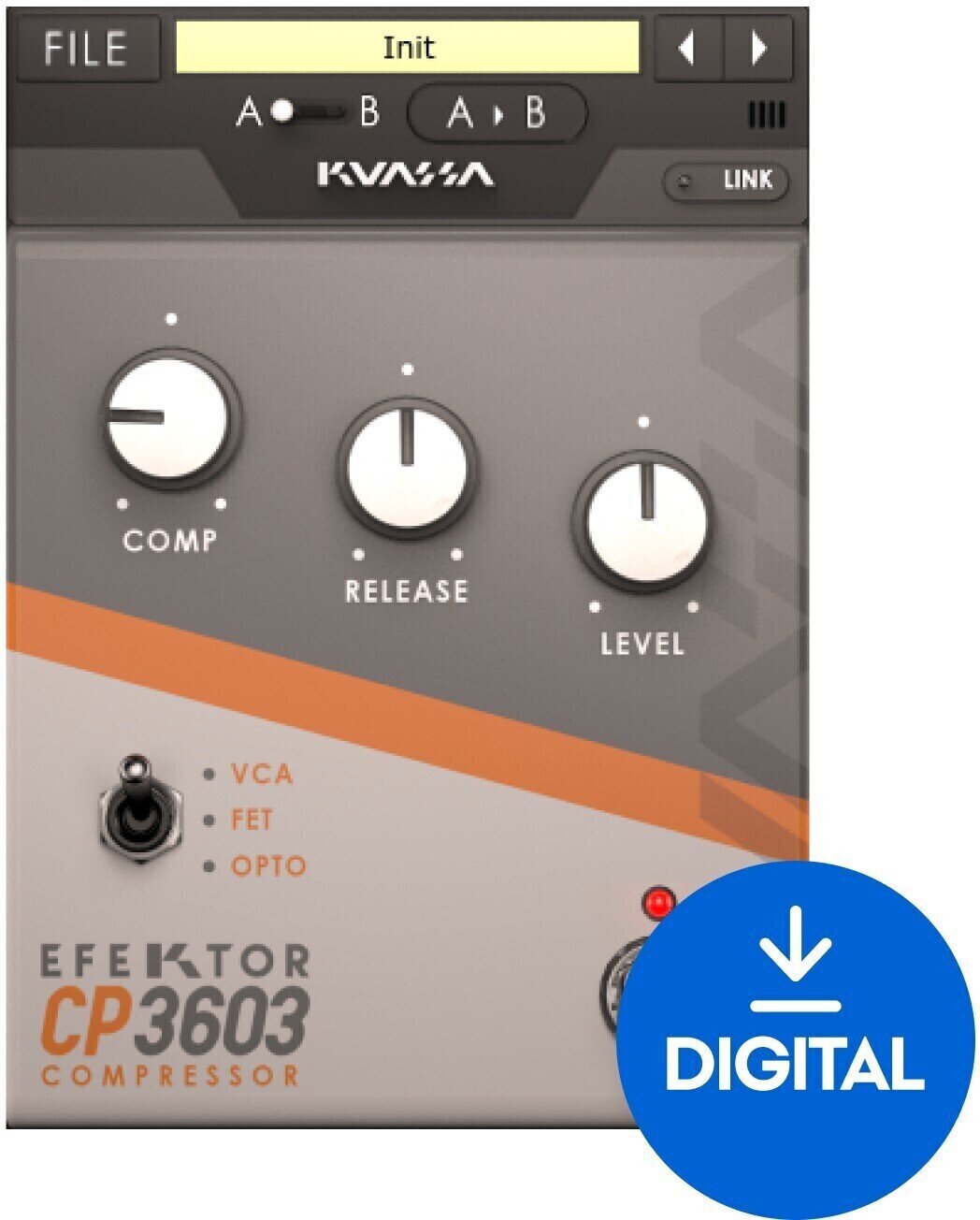 Studijski software plug-in efekt KUASSA Efektor CP3603 Compressor (Digitalni izdelek)