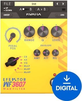 Programski plugin efekti KUASSA Efektor WF3607 Wah Filter (Digitalni proizvod) - 1