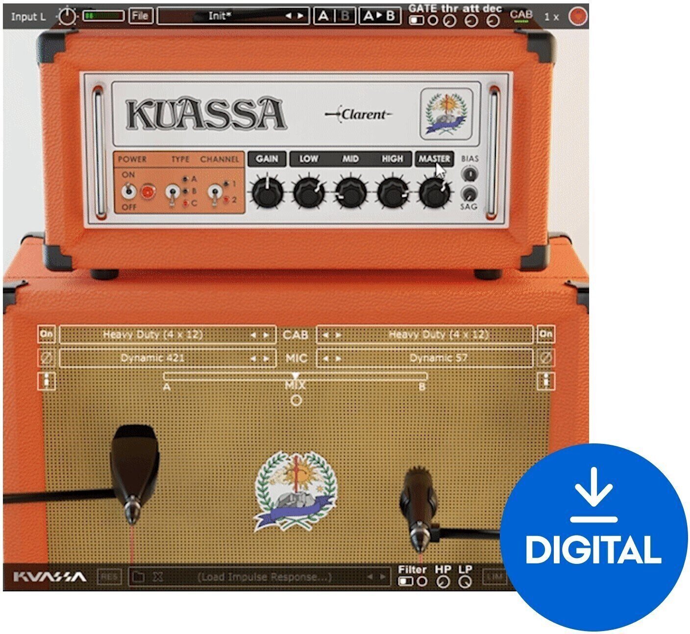 Студио софтуер Plug-In ефект KUASSA Amplifikation Clarent (Дигитален продукт)