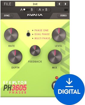Studijski software plug-in efekt KUASSA Efektor PH3605 Phaser (Digitalni izdelek) - 1