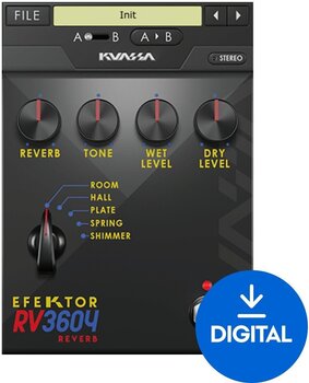 Programski Plug-In efekti KUASSA Efektor RV3604 Reverb (Digitalni proizvod) - 1