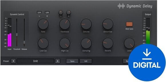 FX protsessori tarkvara pistikprogramm Initial Audio Initial Audio Dynamic Delay (Digitaalne toode) - 1