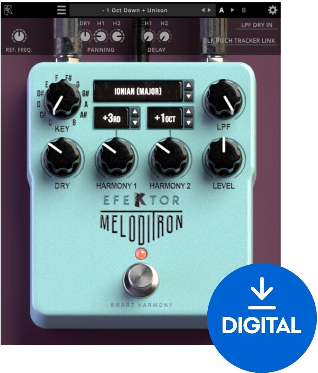 Студійне програмне забезпечення Plug-In ефект KUASSA Kuassa Efektor Meloditron (Цифровий товар)