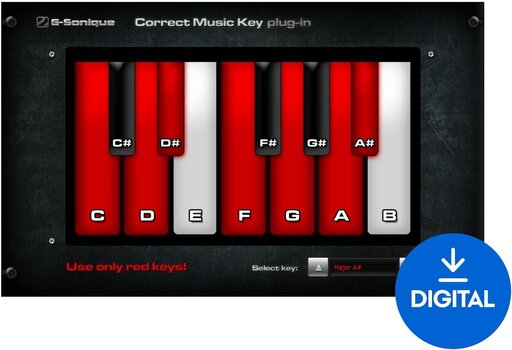 Oprogramowanie studyjne Plug-In efekt G-Sonique Correct music key /scale (Produkt cyfrowy) - 1