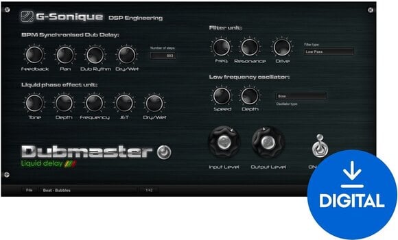 Virtuális effekt G-Sonique Dubmaster - Liquid delay (Digitális termék) - 1