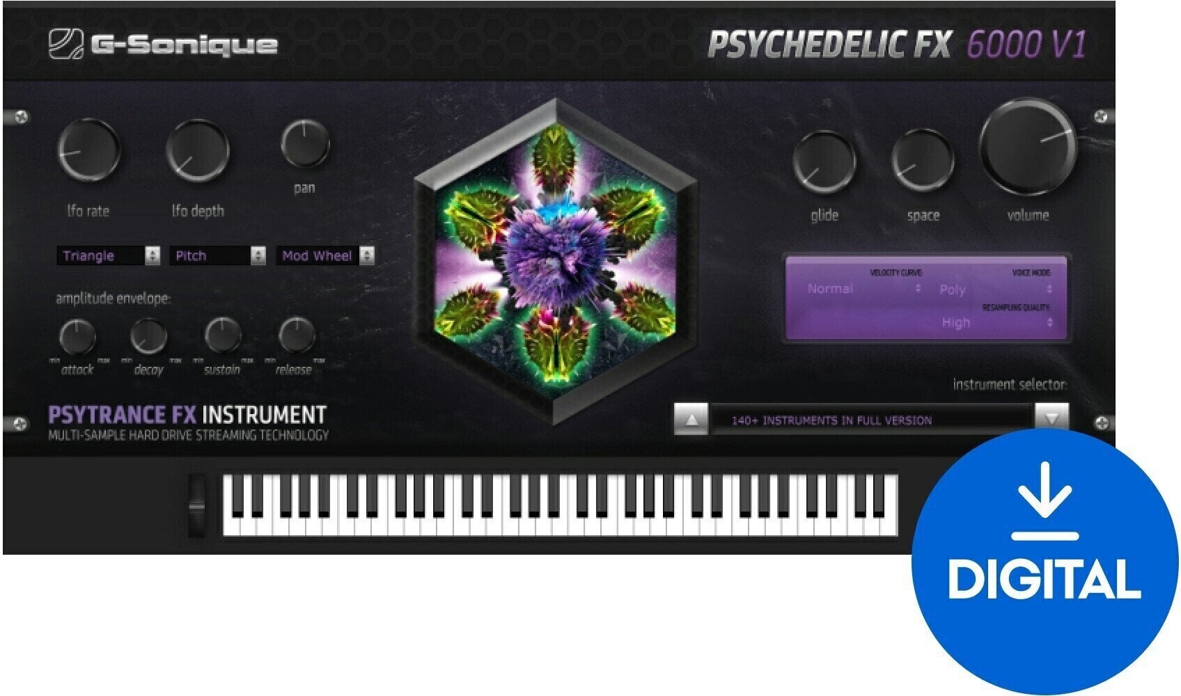 Студио софтуер Plug-In ефект G-Sonique Psychedelic FX 6000V1 (Дигитален продукт)
