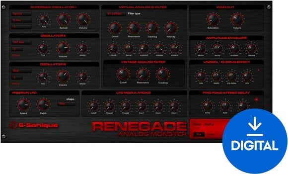 Studiový softwarový Plug-In efekt G-Sonique Renegade (Digitální produkt) - 1