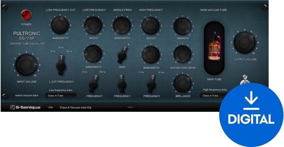 Programinės įrangos papildinio efektų procesorius G-Sonique Pultronic EQ-110P - 1