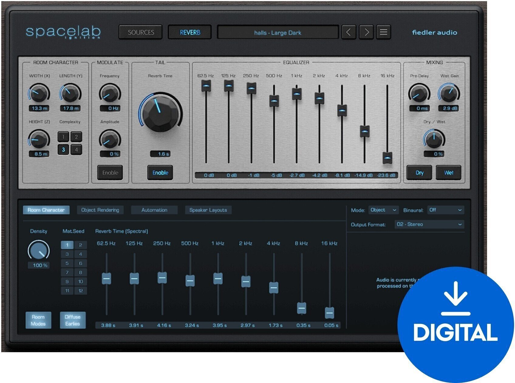 Studio-Effekt-Plugin Fiedler Audio Spacelab Ignition (Digitales Produkt)