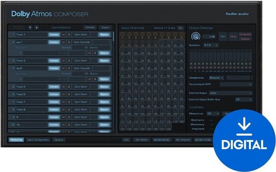 Studio-Effekt-Plugin Fiedler Audio Dolby Atmos Composer (Digitales Produkt) - 1