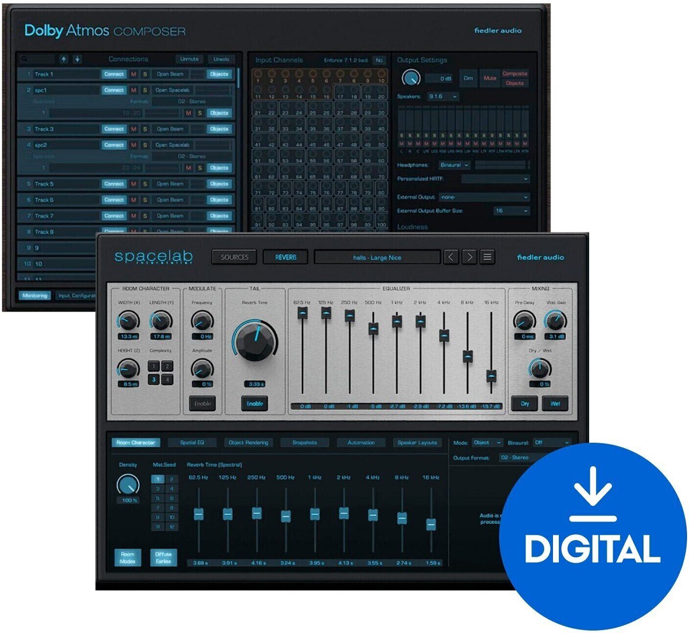 Studio-Effekt-Plugin Fiedler Audio DAC & Spacelab Interstellar (Digitales Produkt)