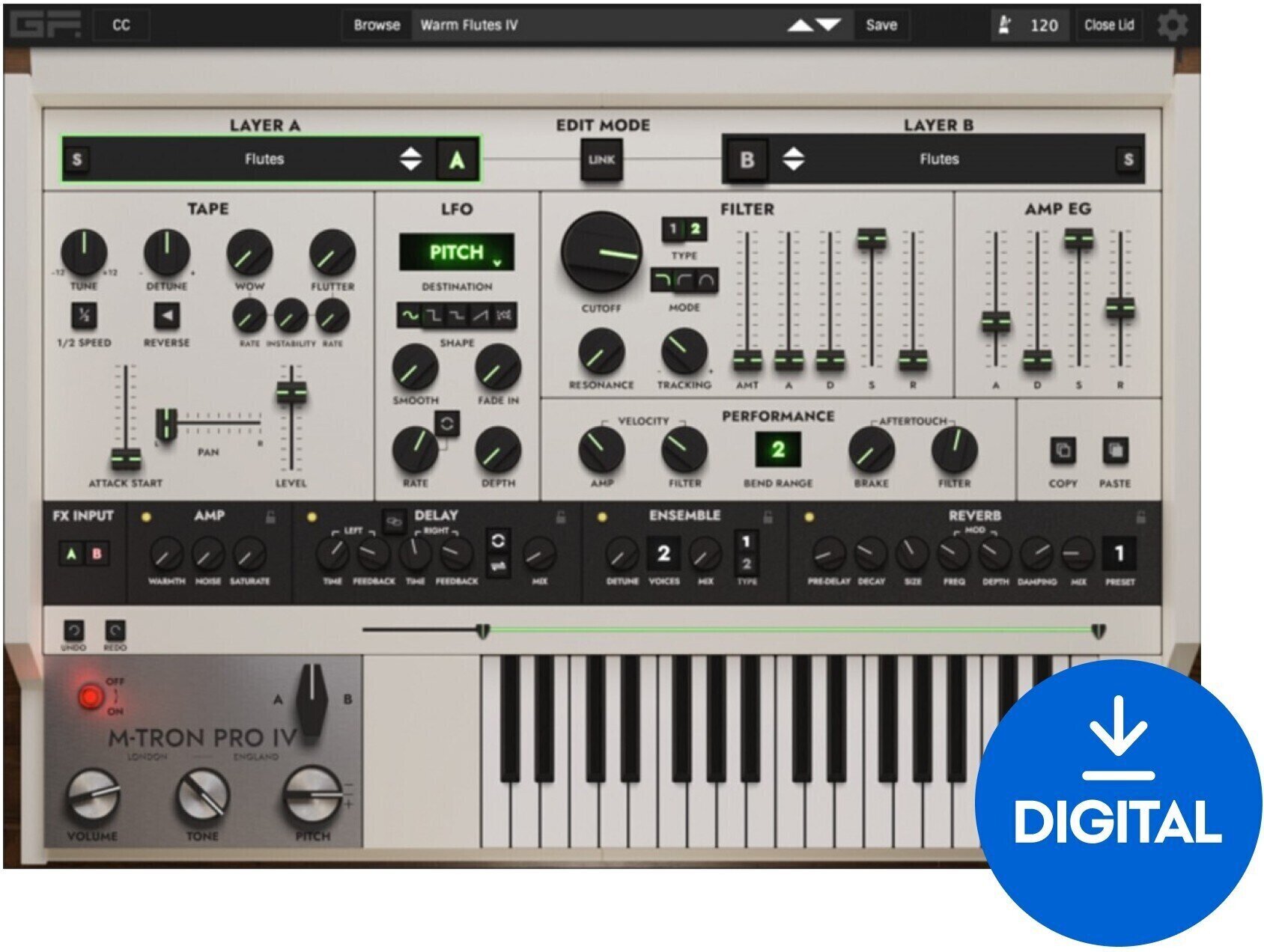 VST Instrument GForce M-Tron Pro IV (Digitalni izdelek)