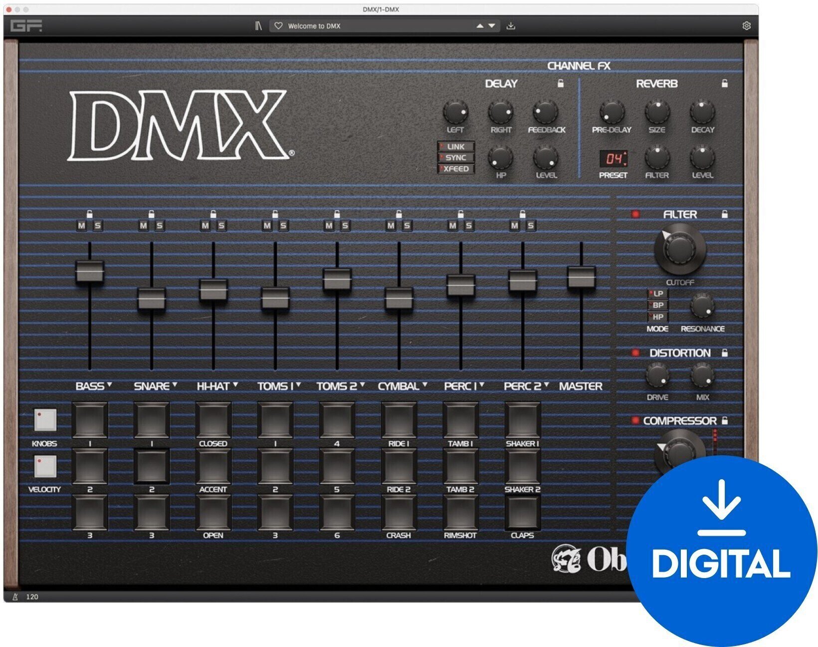 VST Instrument GForce Oberheim DMX (Prodotto digitale)