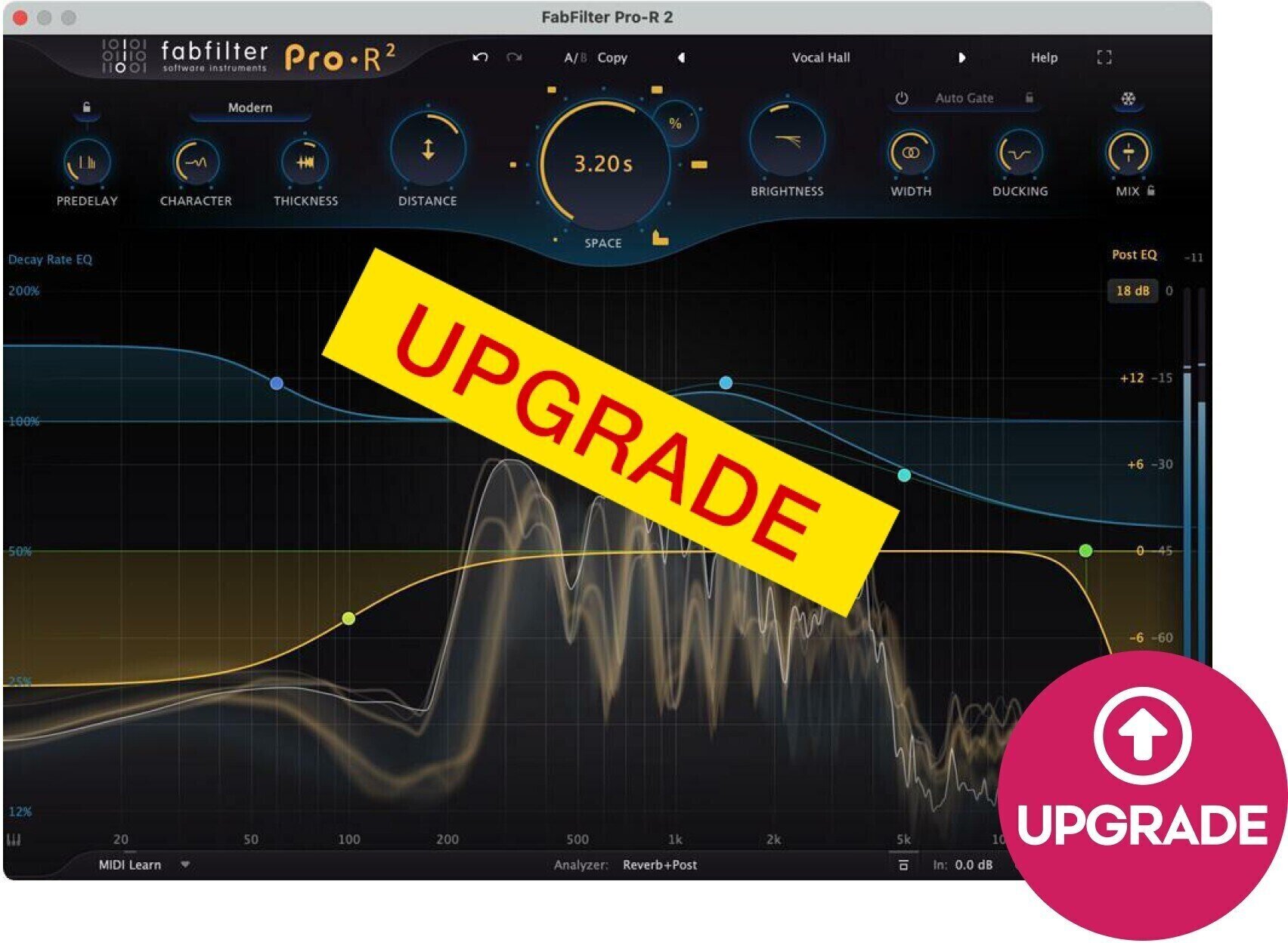 Update / Upgrade / Expansion FabFilter FabFilter Pro-R 2 Upgrade (Digitalni izdelek)