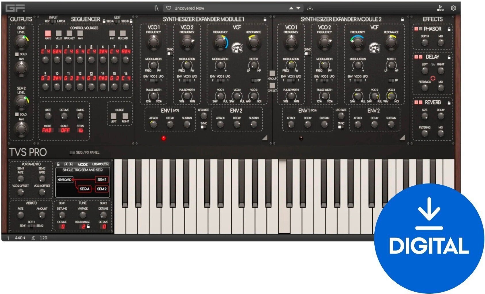 VST Instrument GForce Oberheim TVS Pro (Дигитален продукт)