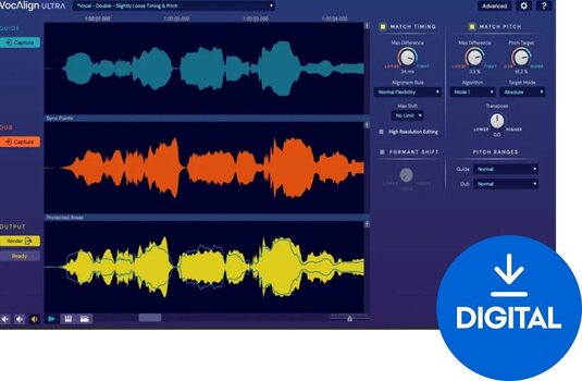 Plugins d'effets Synchro Arts VocAlign Pro Crossgrade (Produit numérique) - 1