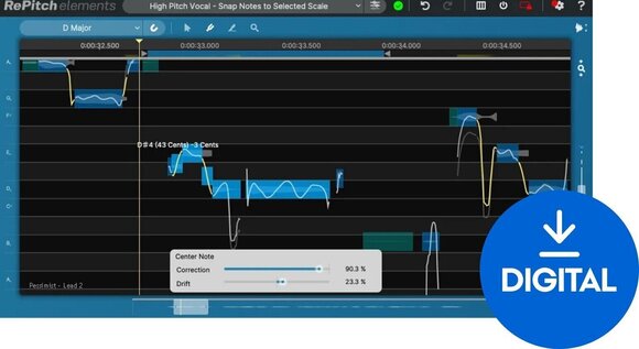 Software Plug-In FX-processor Synchro Arts RePitch Elements Crossgrade (Digitalt produkt) - 1