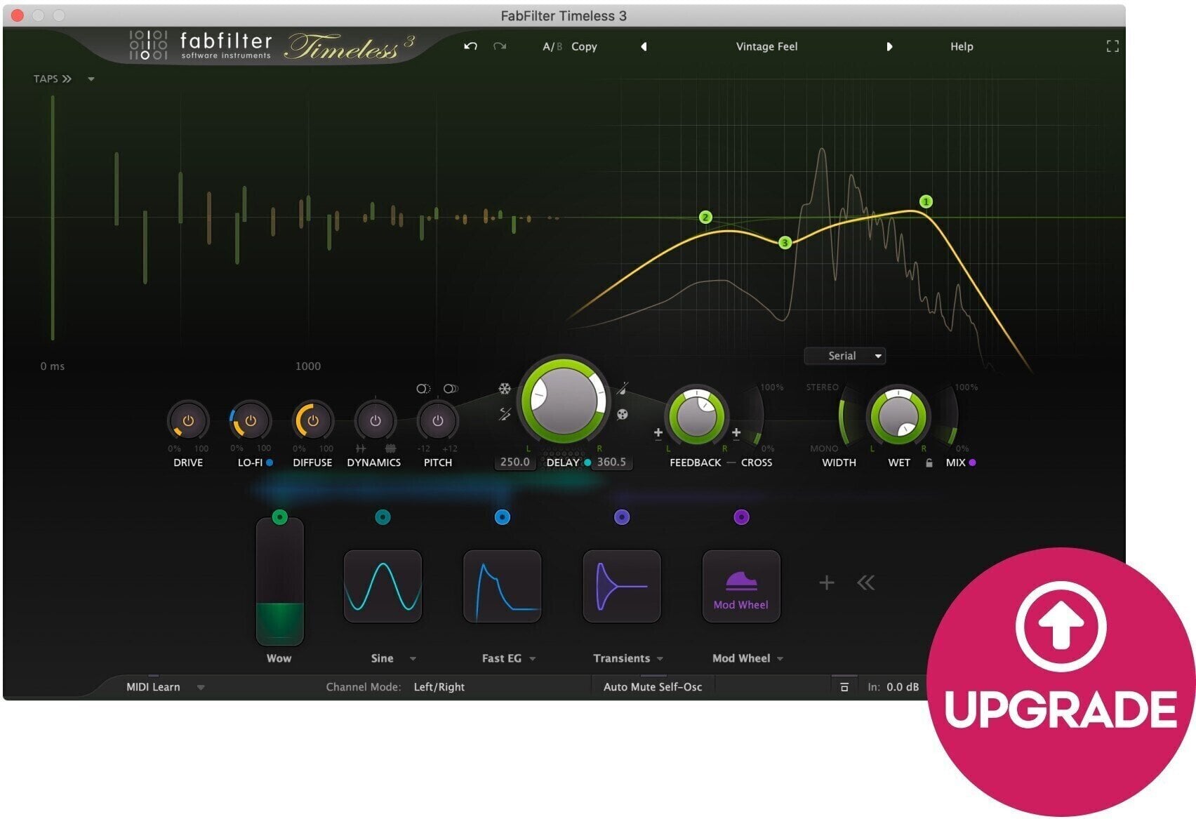 Update / Upgrade / Expansion FabFilter FabFilter Timeless 3 Upgrade (Digitales Produkt)