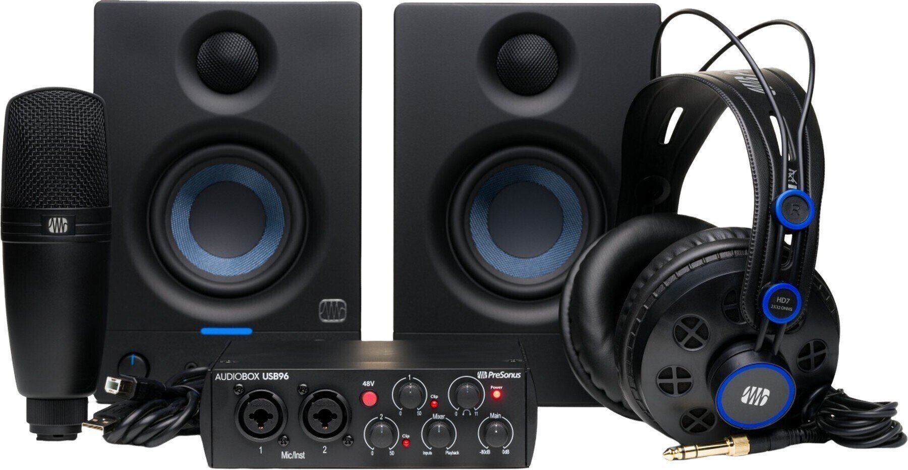 Presonus AudioBox USB 96 Complete Bundle USB Audio Interface