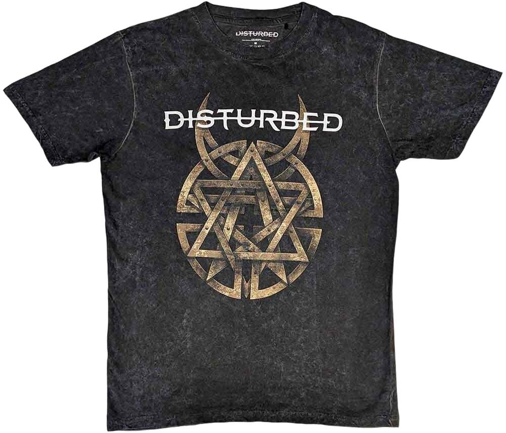 Tričko Disturbed Tričko Riveted Unisex Charcoal Grey M