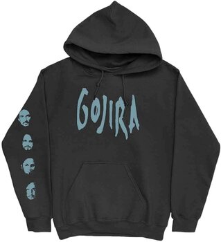 Hoodie Gojira Fortitude Faces (Back & Sleeve Print) Black XL Hoodie - 1