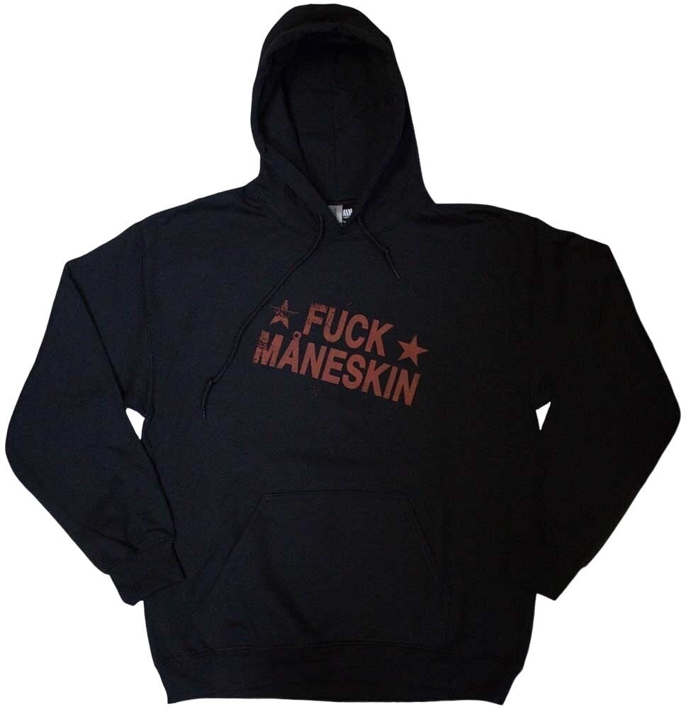 Hoodie Maneskin Fuck Maneskin (Back Print & Ex-Tour) Black M Hoodie