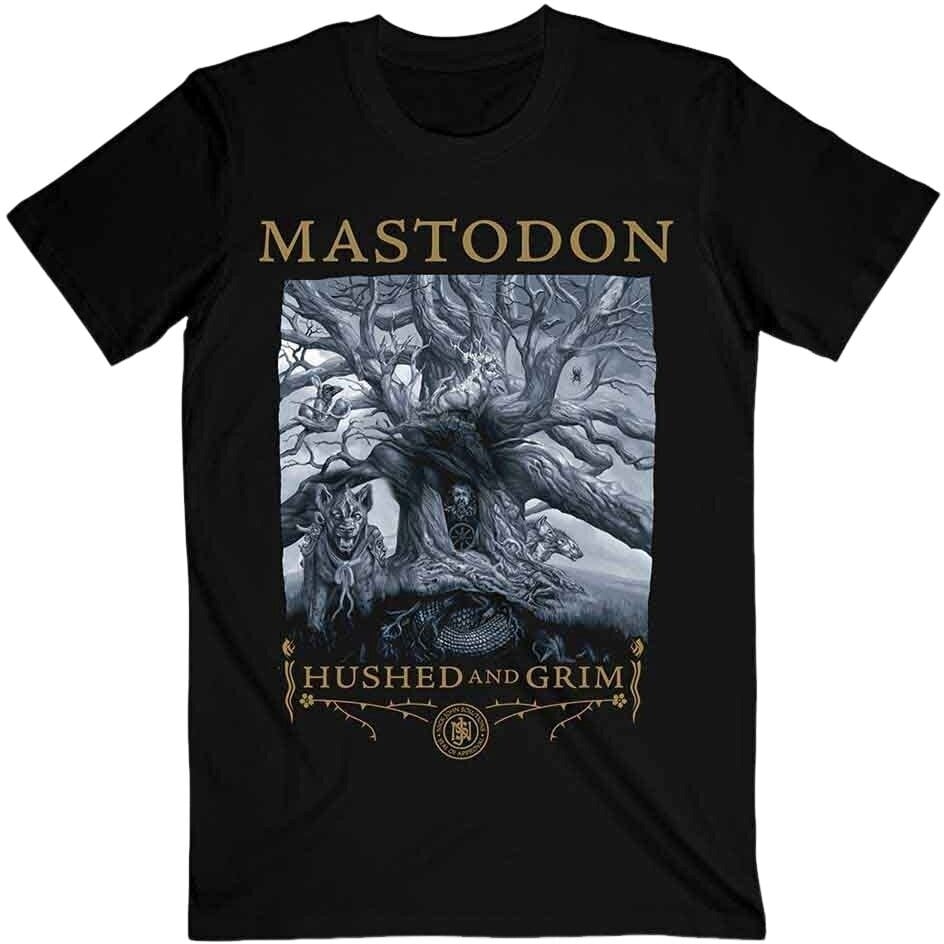 Tričko Mastodon Tričko Hushed & Grim Cover Unisex Black XL