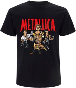 Tričko Metallica Tričko Load Chavez Cartoon Uni Black M - 1