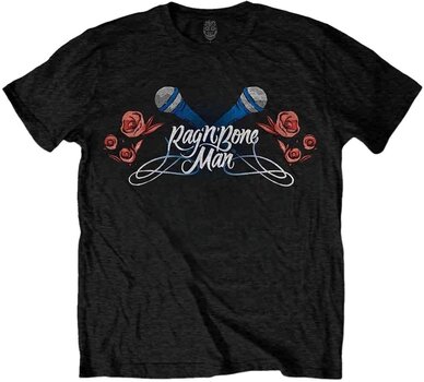 Tričko Rag'n'Bone Man Tričko Mics & Roses Unisex Black 2XL - 1