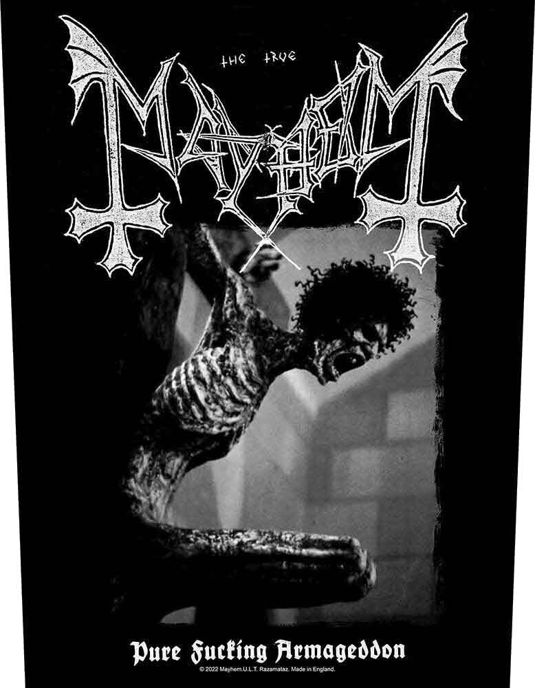 Кръпка / значка Mayhem Pure Fucking Armageddon Back Кръпка за пришиване