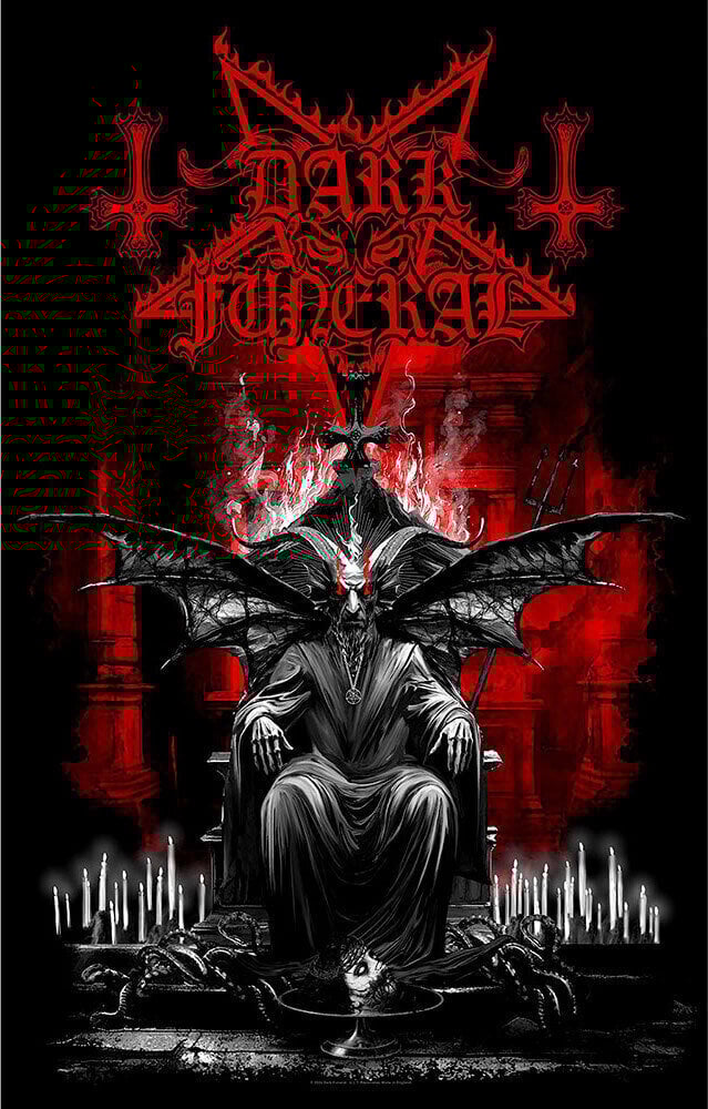 Vlajka / Plakát Dark Funeral Baphomet Vlajka