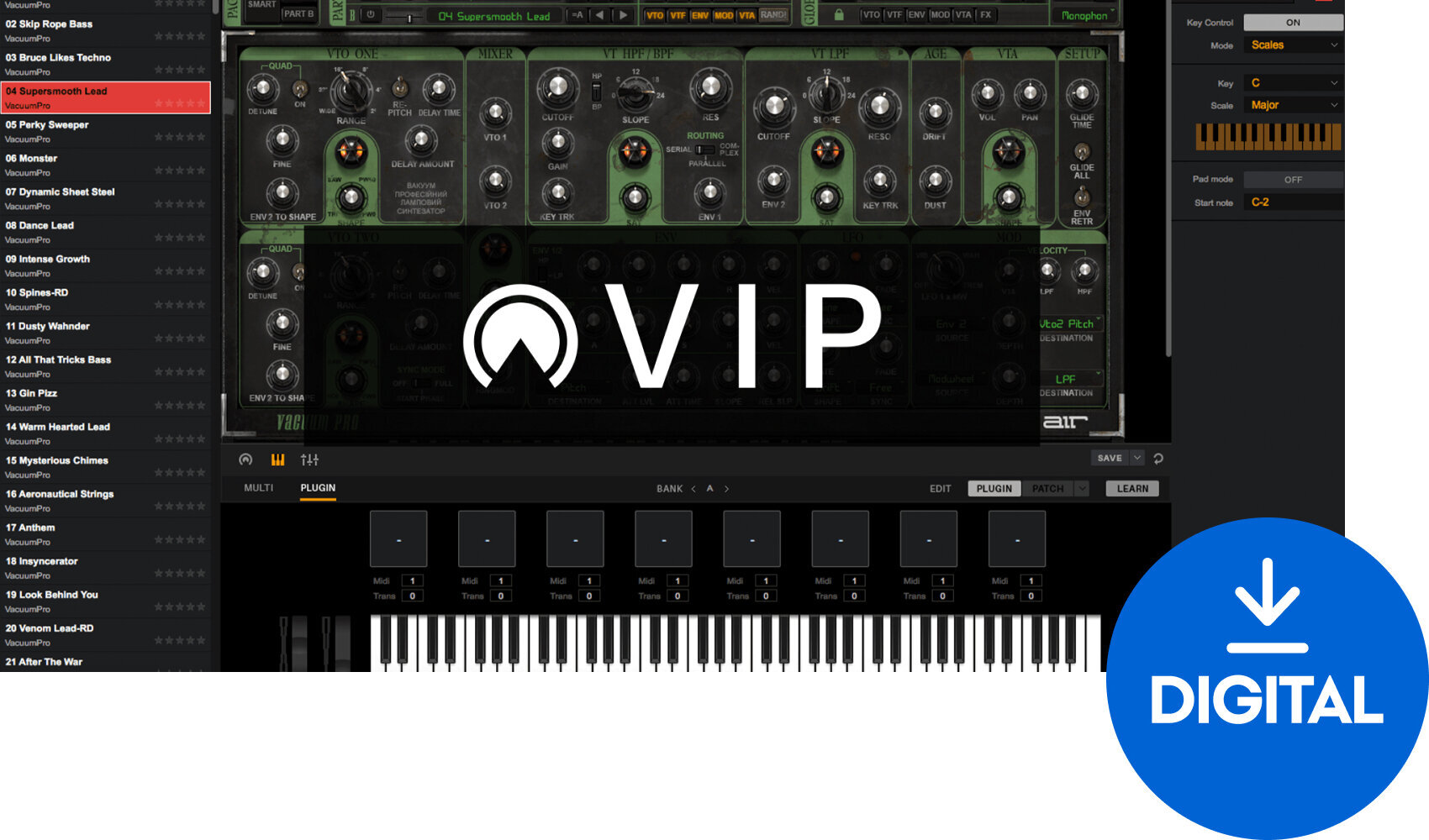 Studiový software Akai VIP (Digitální produkt)