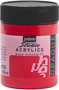 Akrilna boja Pébéo Studio Fine Akrilna boja Cadmium Red Hue 500 ml 1 kom - 1