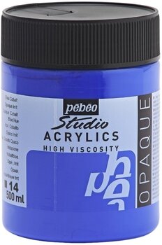 Akrilna boja Pébéo Studio Fine Akrilna boja Opaque Cobalt Blue Hue 500 ml 1 kom - 1