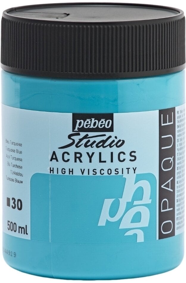 Pébéo Studio Fine Akrylová barva Turquoise Blue 500 ml 1 ks