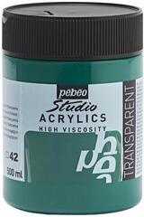 Culoare acrilică Pébéo Studio Fine Vopsea acrilică Phthalocyanine Emerald 500 ml 1 buc.