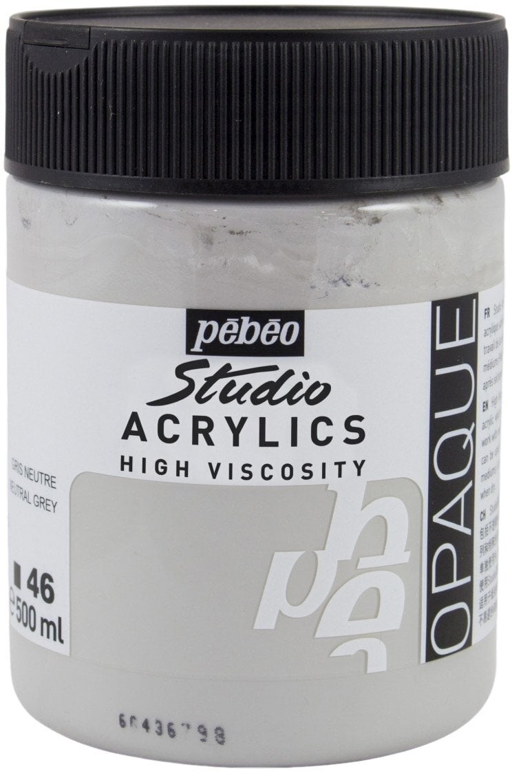 Pébéo Studio Fine Akrylová barva Neutral Grey 500 ml 1 ks