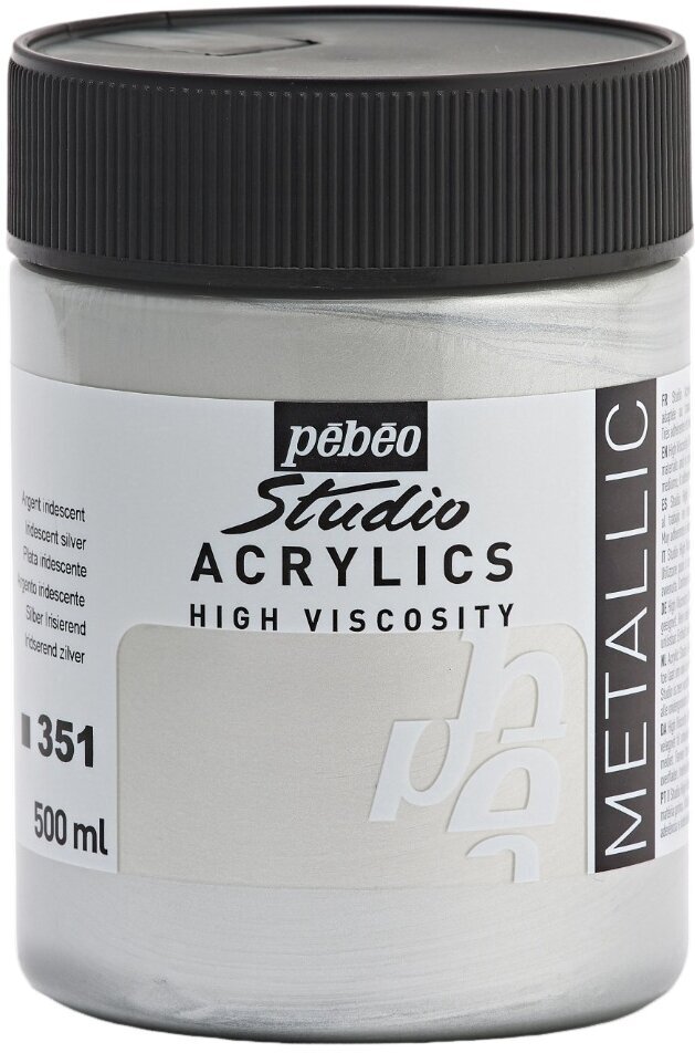 Pébéo Studio Fine Akrylová barva Silver 500 ml 1 ks