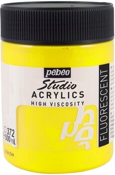 Culoare acrilică Pébéo Studio Fine Vopsea acrilică Fluorescent Yellow 500 ml 1 buc. - 1
