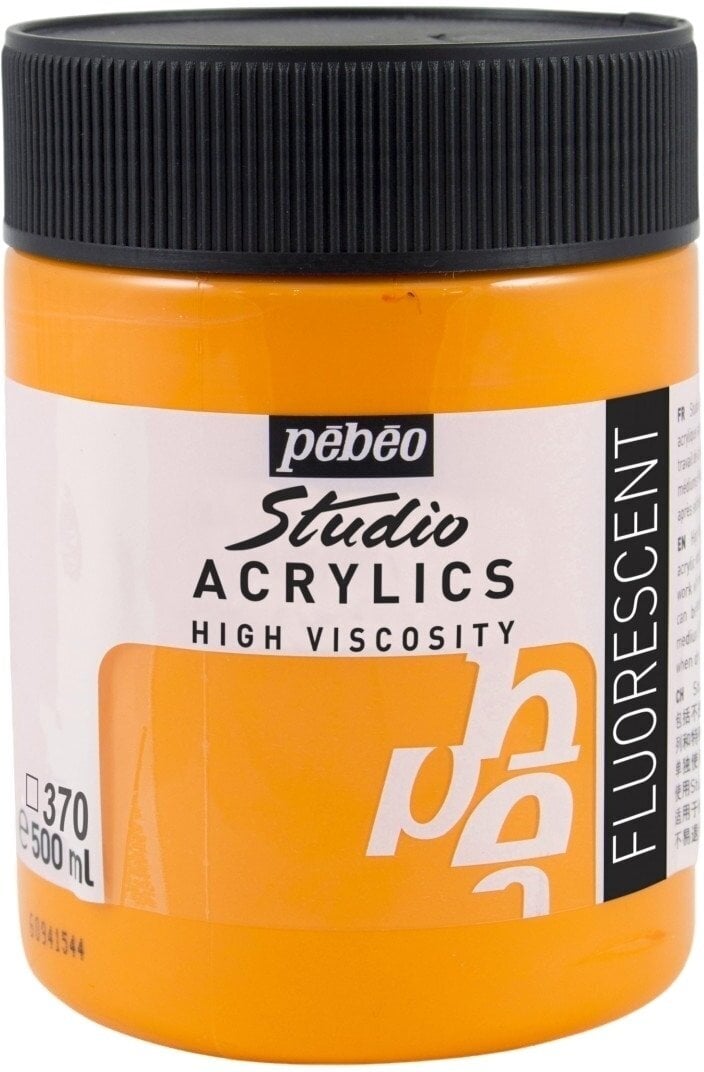 Pébéo Studio Fine Akrylová barva Fluorescent Orange 500 ml 1 ks