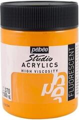 Culoare acrilică Pébéo Studio Fine Vopsea acrilică Fluorescent Orange 500 ml 1 buc.