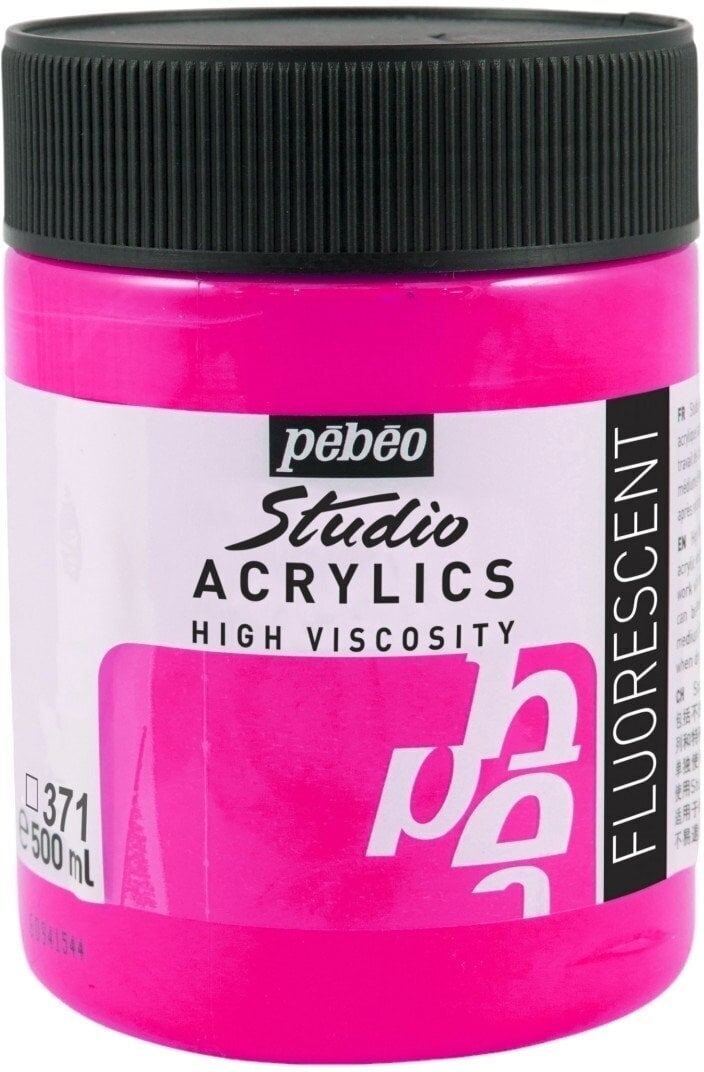 Pébéo Studio Fine Akrylová barva Fluorescent Pink 500 ml 1 ks