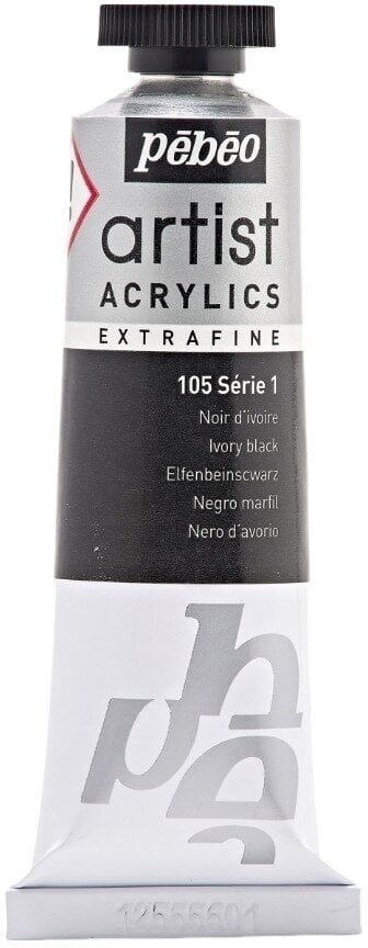 Pébéo Artist Akrylová barva Ivory Black 37 ml 1 ks