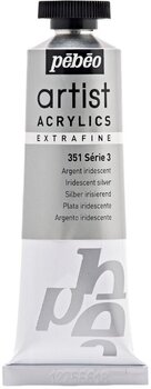 Acrylfarbe Pébéo Artist Acrylfarbe Silver 37 ml 1 stk - 1