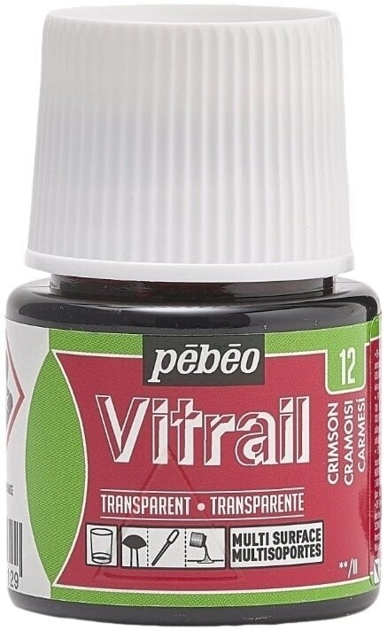 Pébéo Vitrail Barva na sklo Crimson 45 ml 1 ks