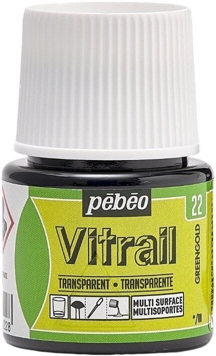 Фарба для скла Pébéo Vitrail Фарба для скла Greengold 45 ml 1 шт.